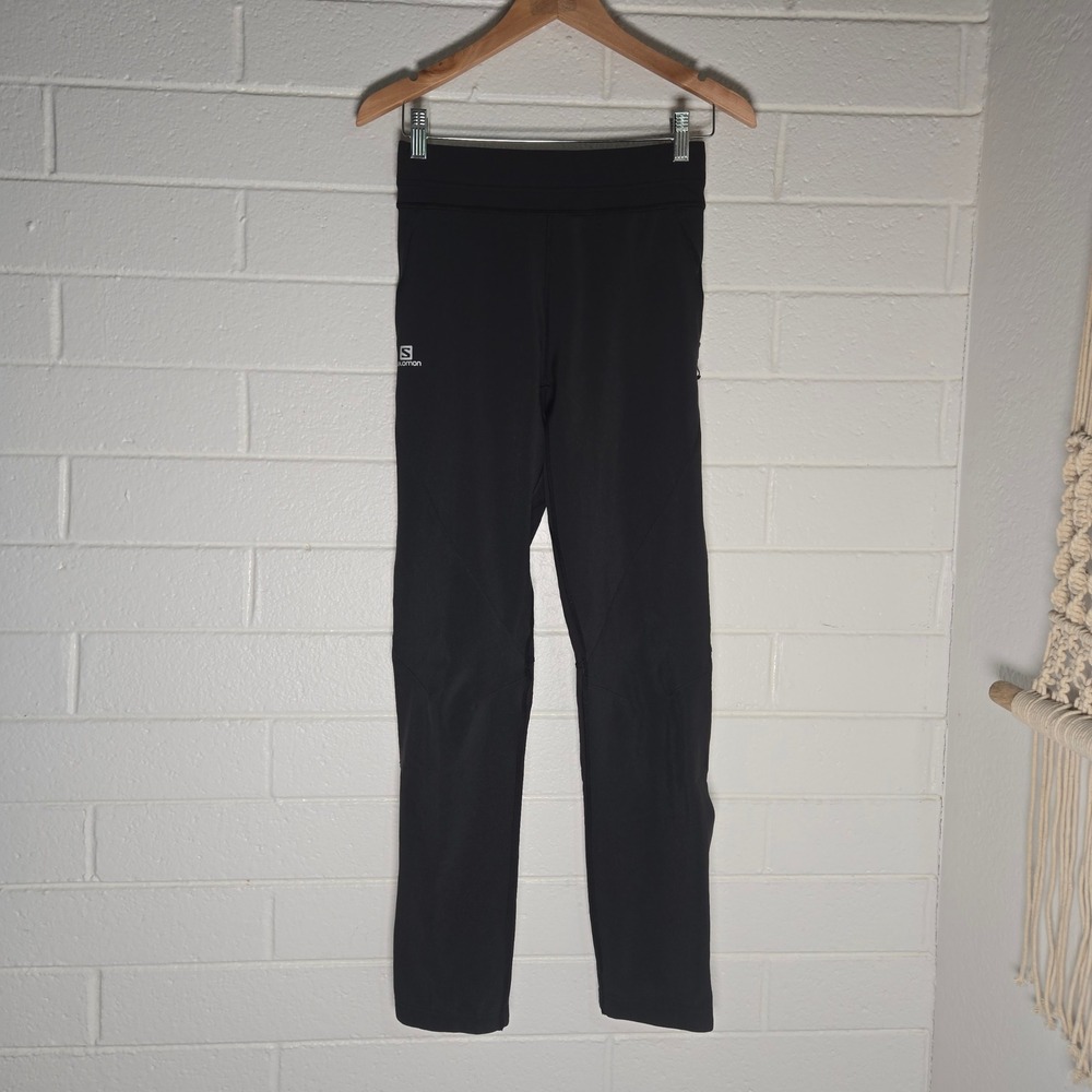 Salomon AdvancedSkin Shield Pants‎ Mens Small Black Technical Hiking Outdoor Gym
